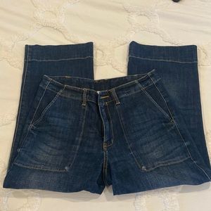 CAbi Lido Crop Denim Pants-Size 6